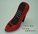 Telephone Home Desk Corded Phone red high heel shoes strass