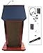 AmpliVox - SW3040-MH/S1605 - Lectern w/Sound, Mahogany, 51x30x25-1/2 In