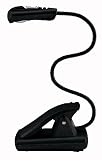 Booklight black Mobile Leselampe mit Clip Reading Lamp Lampe de Lecture Läslampa Lampada da Lettura