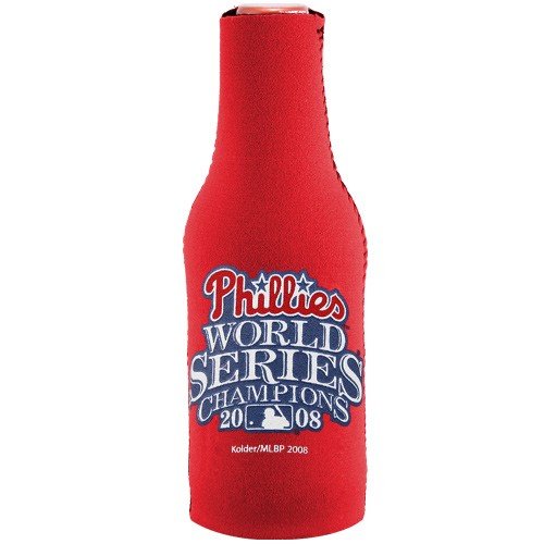 Buy Philadelphia Phillies 2008 World Series Champions Red 12oz. Bottle Coolie by Football Fanatics