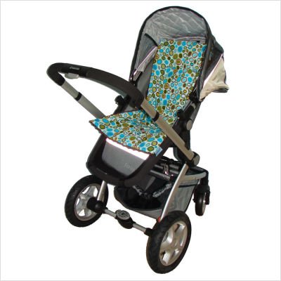  Tivoli Couture SL 1018 Plush Reversible Stroller Liner in Lagoon 