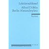 Alfred D�blin: Berlin Alexanderplatz. Lekt�reschl�ssel