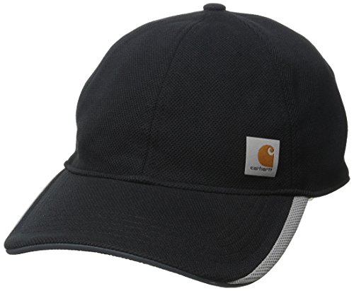 Carhartt Men's 100 Percent Polyester Force Kingston Cap Moisture Wicking Stain Breaker Odor Fighting,Black,Large/X-Large