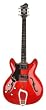Hagstrom Viking Electric Guitar (Left Handed, Wild Cherry Transparent)