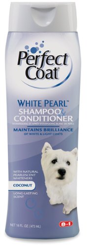 8 in 1 Perfect Coat White Pearl Shampoo and Conditioner for Dogs