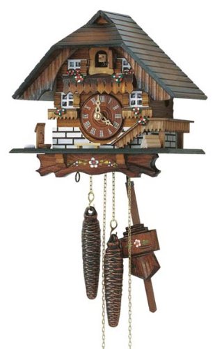 Schneider 8 Inch Black Forest Farmhouse Cuckoo Clock