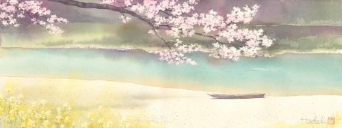 透明水彩 二人の詩