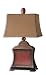 Uttermost Pavia Aged Red Woven Texture Table Lamp