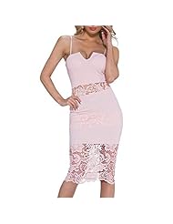 Lace Polyester/Spandex Notched Bandeau Neck Notched Collar  Dress