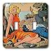 TNMPastPerfect Romance - Romantic Comic Book - Light Switch Covers - double toggle switch