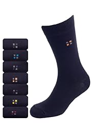 7 Pairs of Cotton Rich Square Print Freshfeet™ Socks
