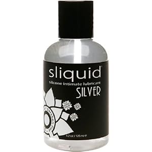 Premium Silicone Lubricant Sliquid Naturals Silver Intimate Lubricant 4.2oz