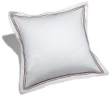 Pinzon Hotel Satin Stitch 400-Thread-Count Sateen Euro Sham, Bordeaux