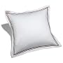 Pinzon 400-Thread-Count 100% Cotton Sateen Hotel Satin Stitch Euro Sham, Bordeaux