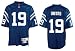 Reebok Johnny Unitas #19 Baltimore Colts Adult Royal NFL Replithentic (XL=50)