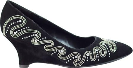 Ann Creek Women's Embroidered Wedge,Black,US 10 W