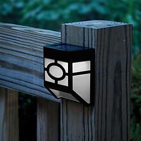 Solar Powered Wall Mount 2 Led Lantern Light Deck Lamp(Cis-57120)