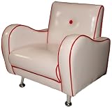 from SoFine Mini Nony S PVC Chair (White/Red Piping) (Model FLMNONY1S-WH00RE)