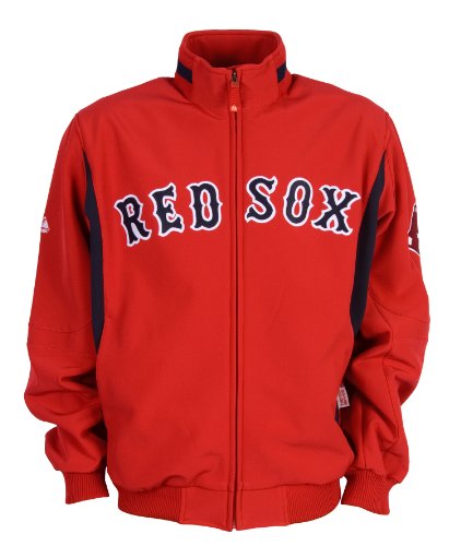 MLB Boston Red Sox Adult Long Sleeve Therma Base Premier Jacket, X-Large(Red)