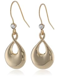 Kenneth Cole New York "Shiny Earrings" Gold Small Sculptural Drop Earrings