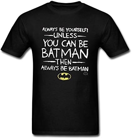 Liwon Young DC Comics Batman Be Yourself 100% Cotton T-shirt Black M