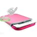 AMAZON KINDLE 2 HOT PINK / PINK NEOPRENE SLEEVE Cover Pouch Carrying Bag + White Rapid Kindle 2 Car Charger + Vangoddy tm, Live*Laugh*Love wrist band!!! (Kindle 2 Not Included)