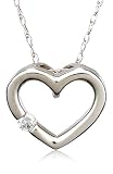 14k Rose, Yellow, or White Gold Diamond Heart Pendant (.03 cttw, J Color, I2 Clarity), 18