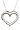 14k White Gold Diamond Heart Pendant (.03 cttw, J Color, I2 Clarity), 18
