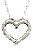 Jewelry : 14k Rose, Yellow, or White Gold Diamond Heart Pendant (.03 cttw, J Color, I2 Clarity), 18"