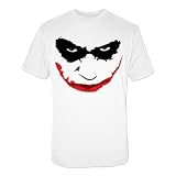 Joker Face T-Shirt- White Small