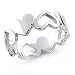 Bling Jewelry Sterling Silver Open/Solid Heart Band Ring [Jewelry]