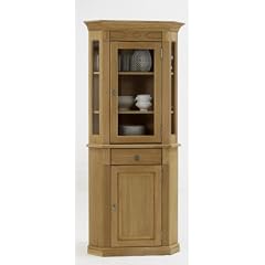 Eckvitrine HAVANNA Natur: Rahment�ren Massivholz