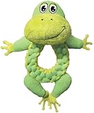 KONG Round BraidZ Dog Toy, Large, Frog