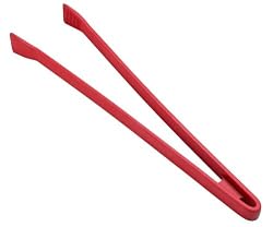 Kuhn Rikon 15-Inch Silicone Barbeque Tongs, Red