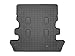2008-2013 Toyota Land Cruiser WeatherTech Cargo Liner (Black) [Equipped with 3rd Row Seating]