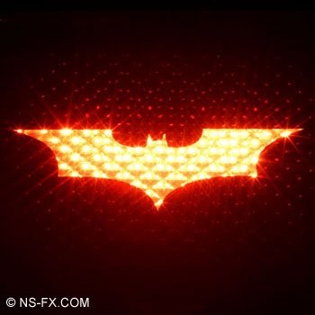 BATMAN BEGINS - 3rd Third Brake Light Vinyl Decal Mask Kit #1077 | Vinyl Color: Black