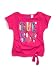 GUESS Kids Girls Oversized Tie Front Logo Tee, BRIGHT ROSE (14)