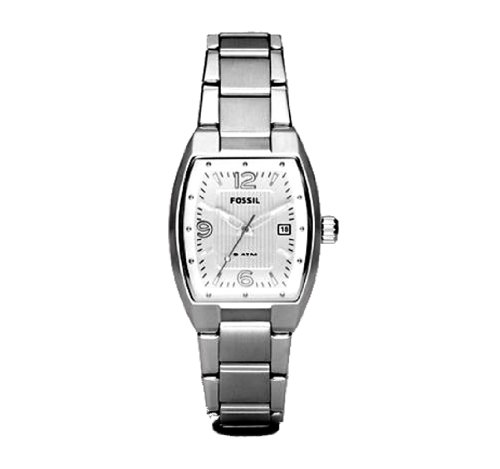 Fossil Women's AM4289 Stainless Steel Bracelet Silver Analog Dial Watch  Picture
