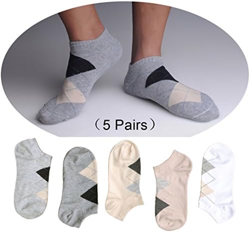 CXSocks Mens Argyle Socks Best Cotton Argyle Socks For Mens (5 Pair)