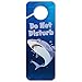 GRAPHICS & MORE Great White Shark Cartoon in Ocean Do Not Disturb Plastic Door Knob Hanger Sign