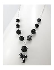 Glass Necklace In 92.5 Sterling Silver