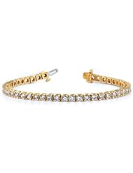 14k A Diamond tennis bracelet Diamond quality A (I2 clarity, I-J color)