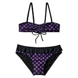 Girls' Swimwear Xhilaration® Black Cat 2 pc Dot Bando Bikini