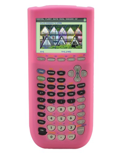 Guerrilla Pink Silicone Case For Texas Instruments TI 84 Plus C Silver Edition Color Graphing Calculator On Sale