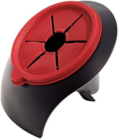 iKitchn Vegetable Spiralizer - Complete Bundle - Free Cleaning Brush and Citrus Peeler - One Second Professional Slicer - Kitchen Tools Set - Premium Spiral Handheld Peeler - Stainless Steel Blade - Food Safe - Dishwasher Safe - Black/Red