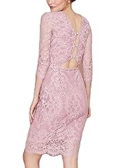 Sexy Lace Backless Above the Knee Bodycon Dress/Evening Dress 