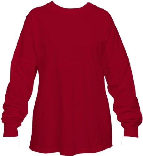 Red Pom Pom Pullover Shirt for Women, Extra Large