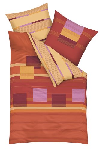 Kaeppel G-101415-02D1-VAKB Bettw&auml;sche 2-teilig Cascade 135 x 200 cm Biber, rot