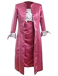 Lace Square Neck Mother-of-the-Bride Dress 