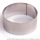 World Cuisine 39808 Stainless Steel Pastry Rings, 3-1/8 dia.